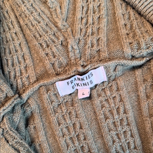 Frankie’s Bikinis knit hoodie and pants- Olive. Like new. So comfy - selling set - Picture 2 of 5